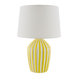   Lined Ceramic Accent Table Lamp | Oroa.com