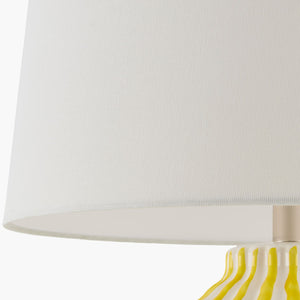   Lined Ceramic Accent Table Lamp | Oroa.com
