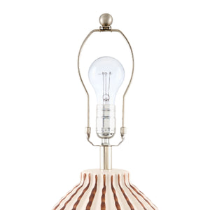   Lined Ceramic Accent Table Lamp | Oroa.com