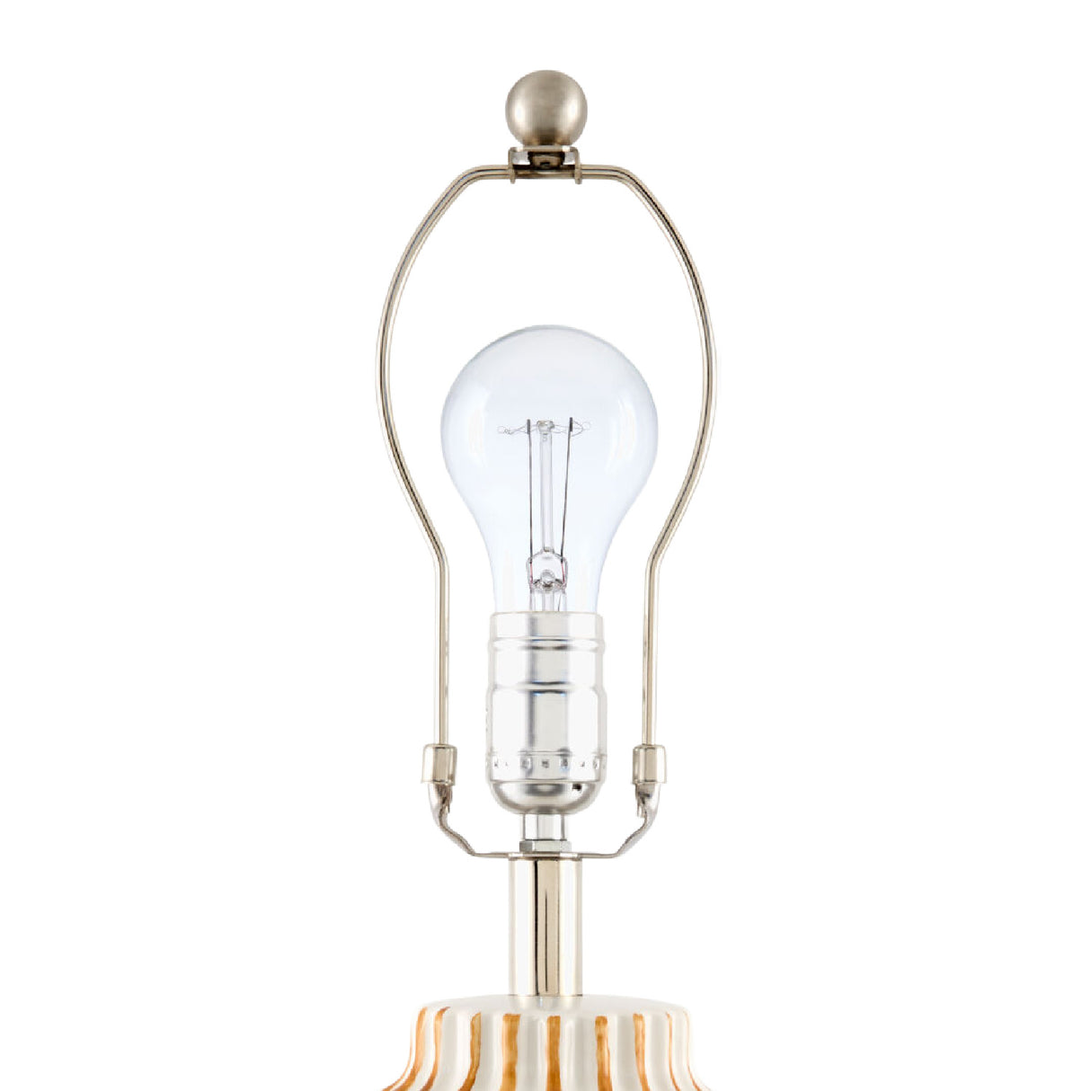   Lined Ceramic Accent Table Lamp | Oroa.com