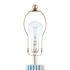   Lined Ceramic Accent Table Lamp | Oroa.com