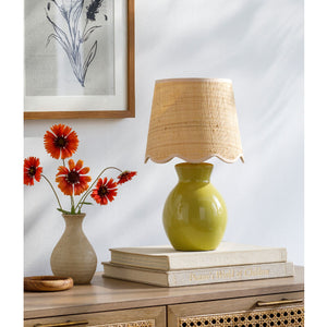   Modern European furniture - Scalloped Edge Accent Table Lamp - www.oroa.com | Oroa.com