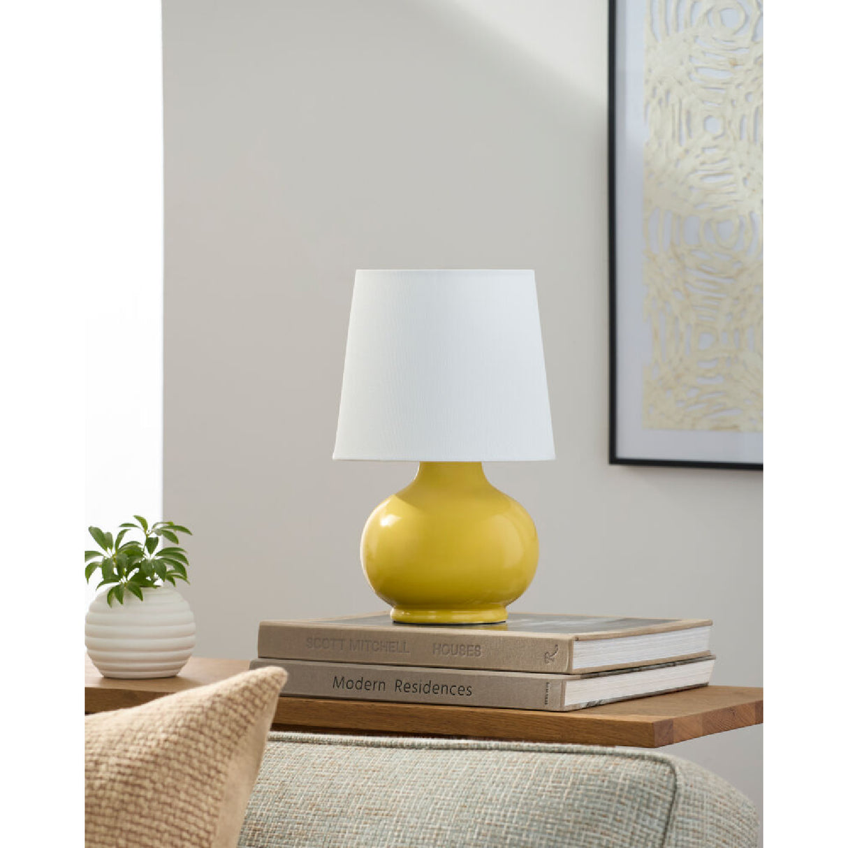   Modern European furniture - Raffia Shade Ceramic Table Lamp - www.oroa.com | Oroa.com