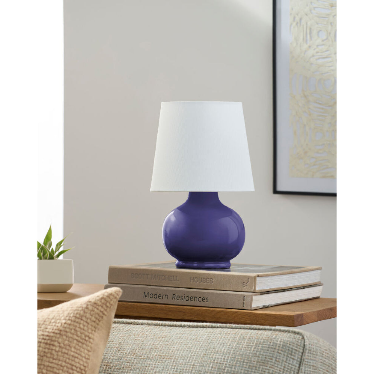   Modern European furniture - Raffia Shade Ceramic Table Lamp - www.oroa.com | Oroa.com