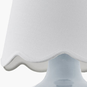   Modern European furniture - Scalloped Raffia Shade Table Lamp - www.oroa.com | Oroa.com