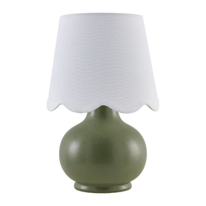   Modern European furniture - Scalloped Raffia Shade Table Lamp - www.oroa.com | Oroa.com