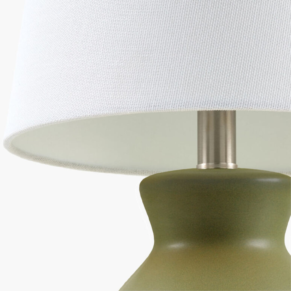   Modern European furniture - White Cotton Ceramic Table Lamp - www.oroa.com | Oroa.com