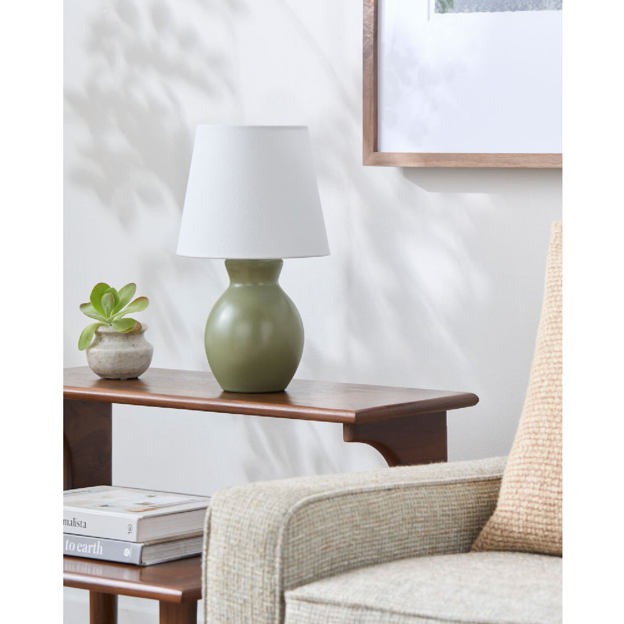   Modern European furniture - White Cotton Ceramic Table Lamp - www.oroa.com | Oroa.com