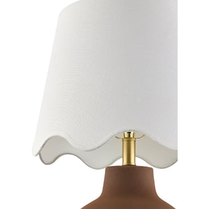   Modern European furniture - Wavy Linen Ceramic Table Lamp - www.oroa.com | Oroa.com