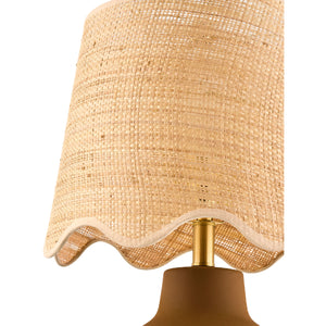   Modern European furniture - Wavy Linen Ceramic Table Lamp - www.oroa.com | Oroa.com