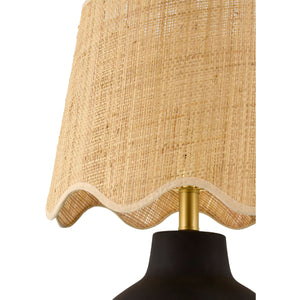   Modern European furniture - Wavy Linen Ceramic Table Lamp - www.oroa.com | Oroa.com