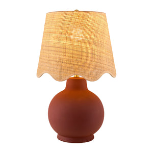   Modern European furniture - Wavy Linen Ceramic Table Lamp - www.oroa.com | Oroa.com
