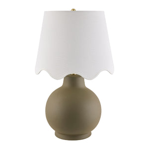   Modern European furniture - Wavy Linen Ceramic Table Lamp - www.oroa.com | Oroa.com