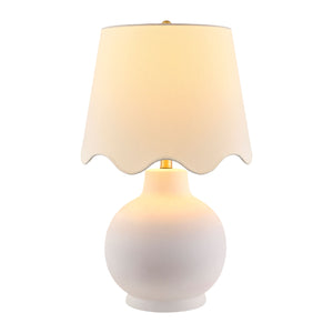   Modern European furniture - Wavy Linen Ceramic Table Lamp - www.oroa.com | Oroa.com