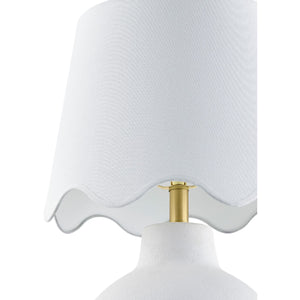   Modern European furniture - Wavy Linen Ceramic Table Lamp - www.oroa.com | Oroa.com