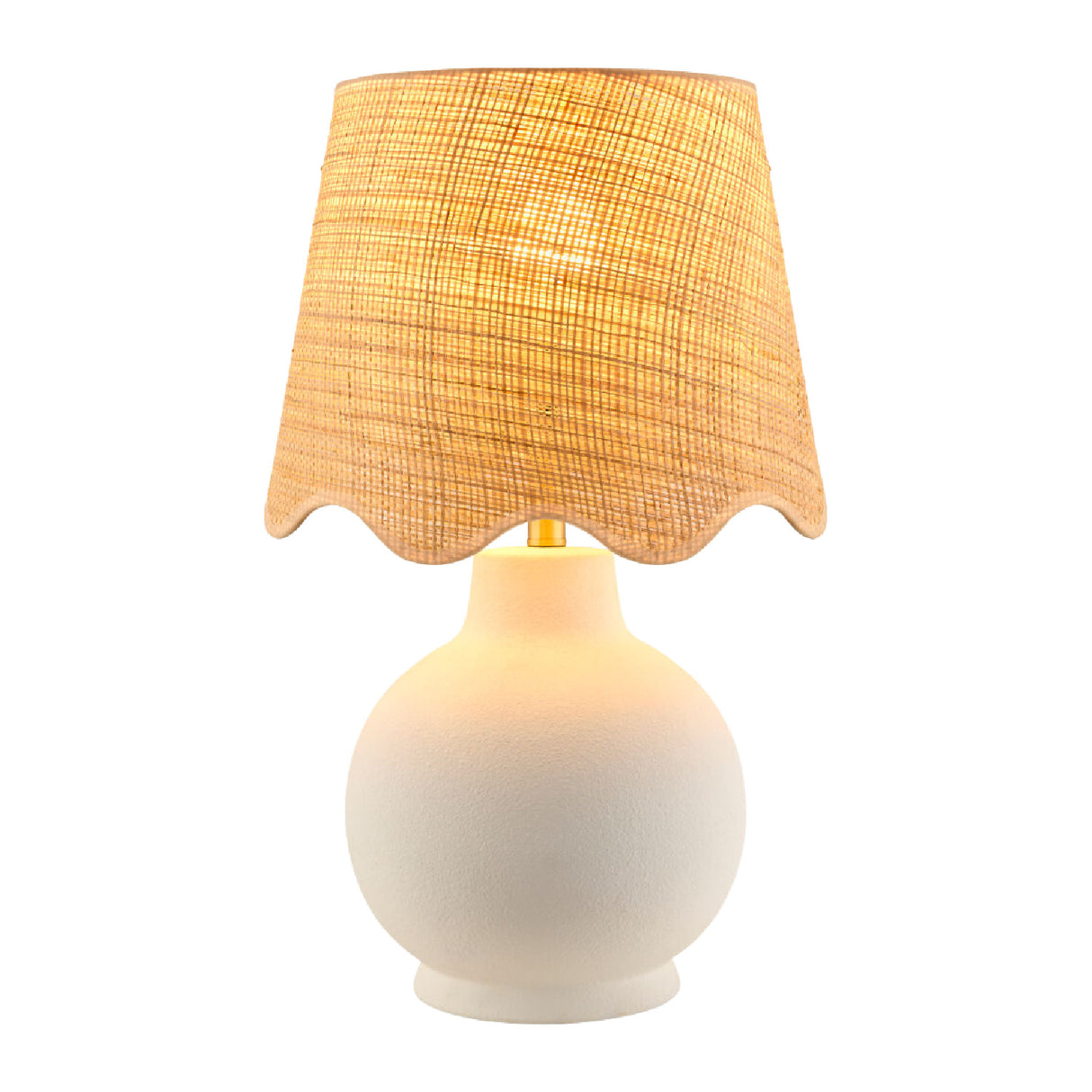   Modern European furniture - Wavy Linen Ceramic Table Lamp - www.oroa.com | Oroa.com