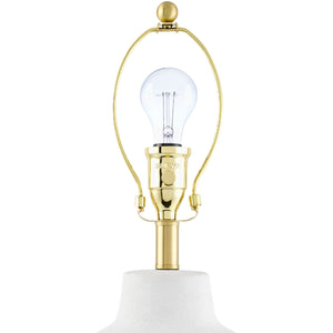   Modern European furniture - Wavy Linen Ceramic Table Lamp - www.oroa.com | Oroa.com