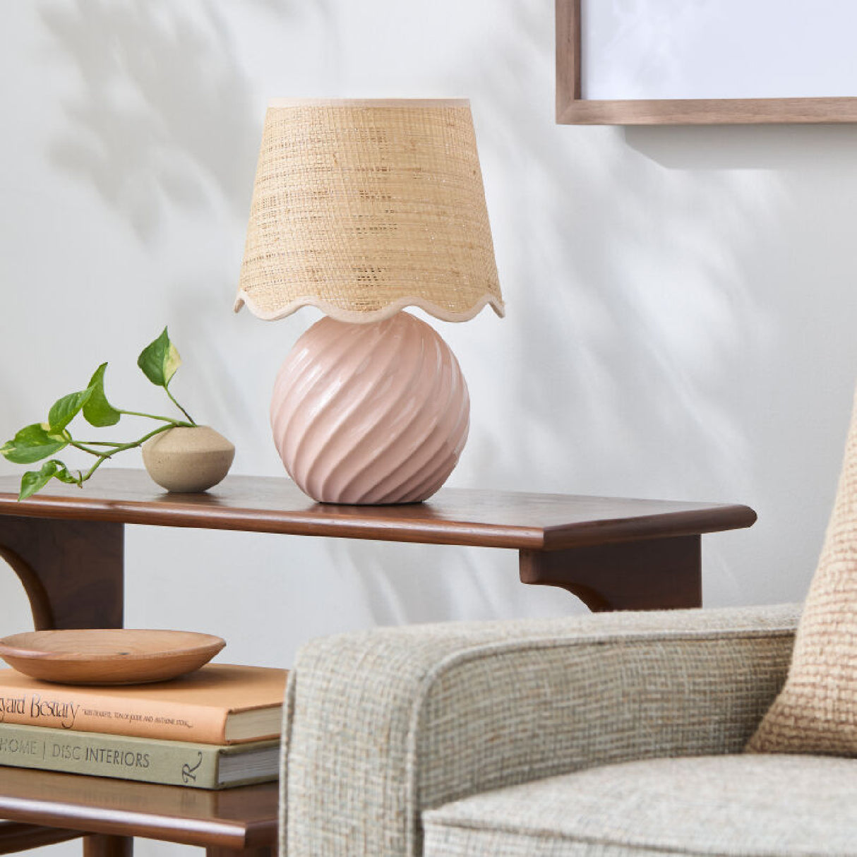   Modern European furniture - Round Glazed Ceramic Table Lamp - www.oroa.com | Oroa.com