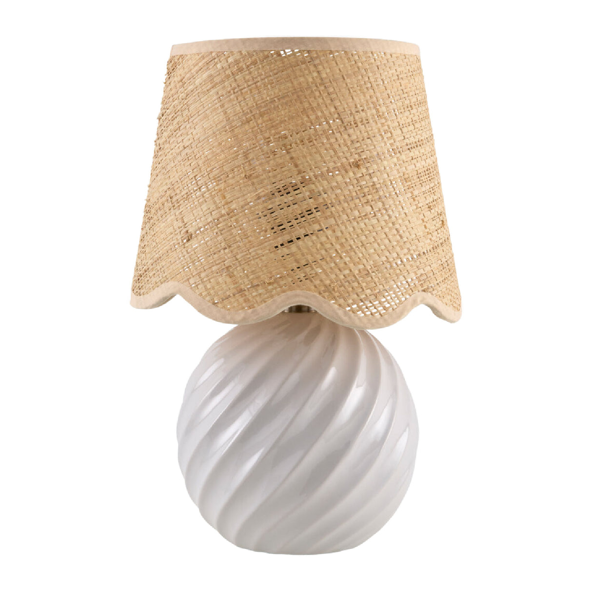   Modern European furniture - Round Glazed Ceramic Table Lamp - www.oroa.com | Oroa.com