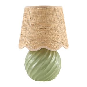   Modern European furniture - Round Glazed Ceramic Table Lamp - www.oroa.com | Oroa.com