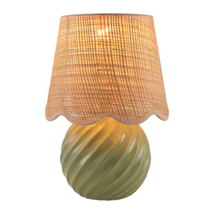   Modern European furniture - Round Glazed Ceramic Table Lamp - www.oroa.com | Oroa.com