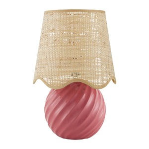  Modern European furniture - Round Glazed Ceramic Table Lamp - www.oroa.com | Oroa.com