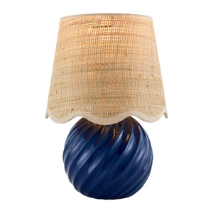   Modern European furniture - Round Glazed Ceramic Table Lamp - www.oroa.com | Oroa.com