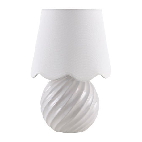   Modern European furniture - Round Glazed Ceramic Table Lamp - www.oroa.com | Oroa.com