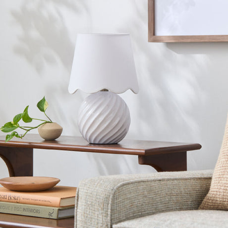   Modern European furniture - Round Glazed Ceramic Table Lamp - www.oroa.com | Oroa.com