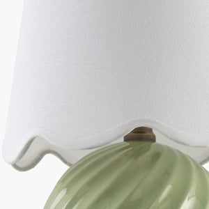   Modern European furniture - Round Glazed Ceramic Table Lamp - www.oroa.com | Oroa.com