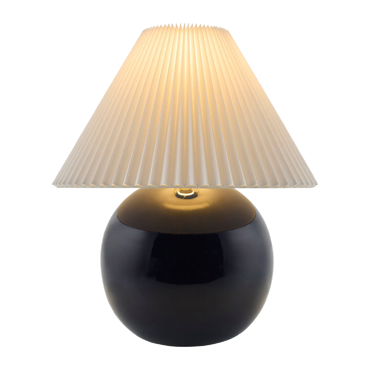   Pleated White Fabric Table Lamp | Oroa.com