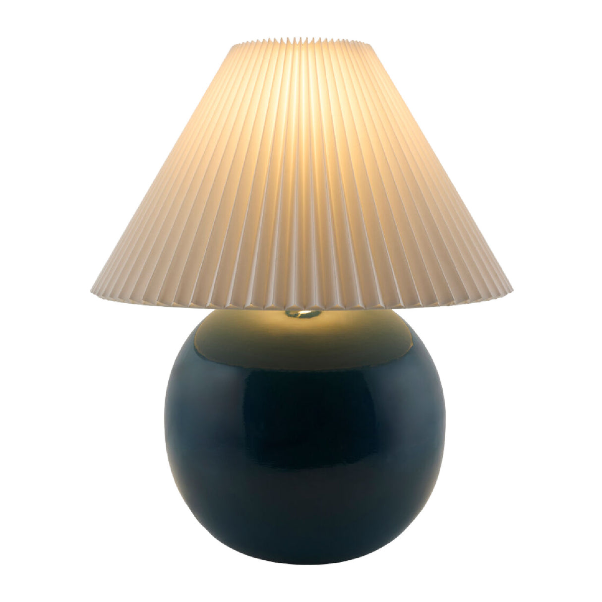   Pleated White Fabric Table Lamp | Oroa.com