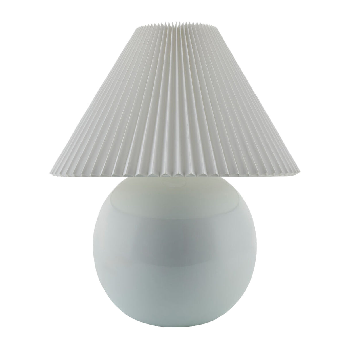   Pleated White Fabric Table Lamp | Oroa.com