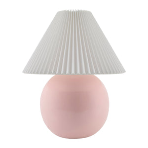   Pleated White Fabric Table Lamp | Oroa.com