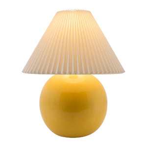   Pleated White Fabric Table Lamp | Oroa.com