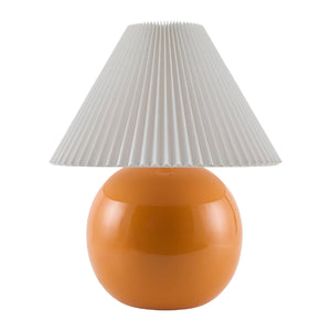   Pleated White Fabric Table Lamp | Oroa.com