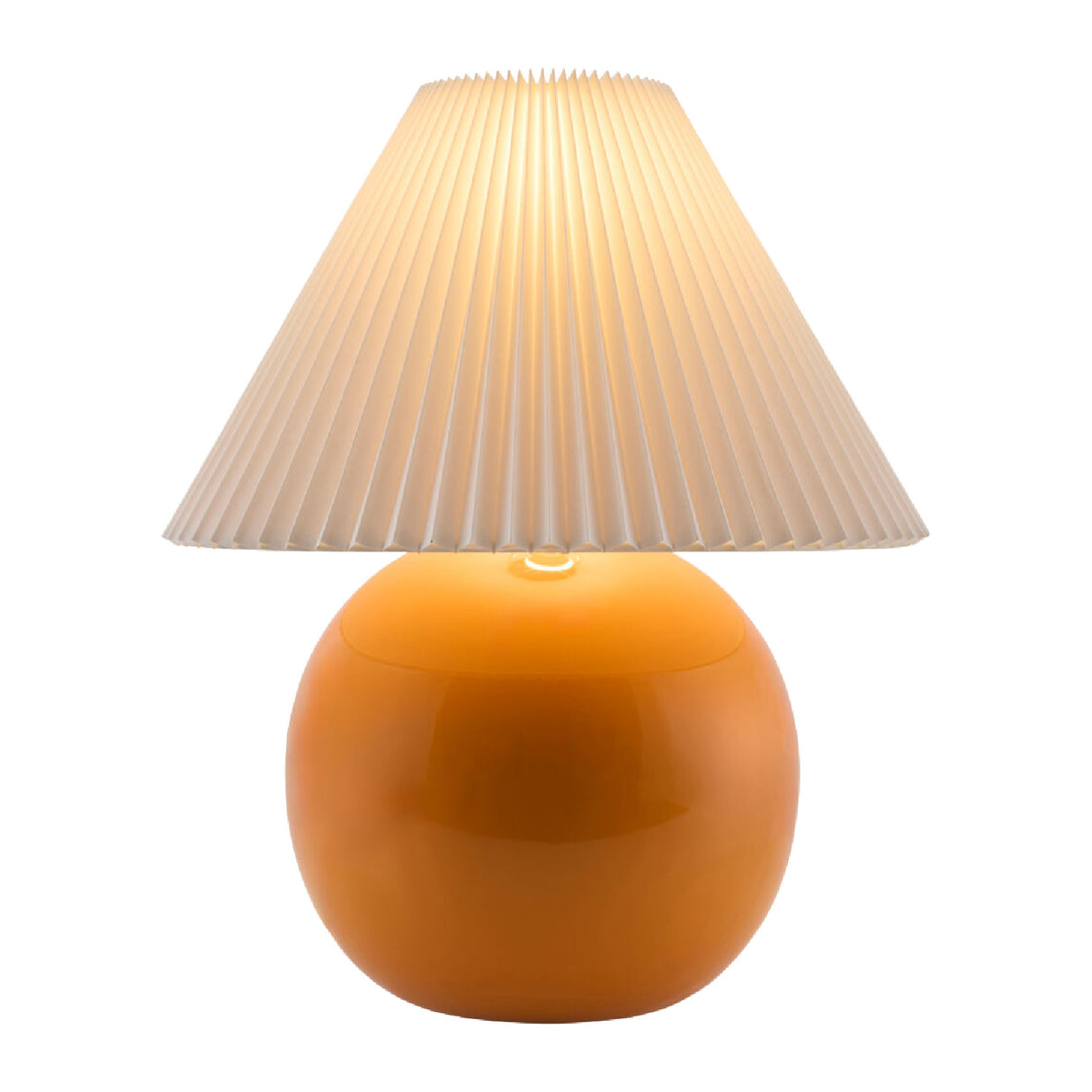   Pleated White Fabric Table Lamp | Oroa.com