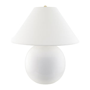   White Empire Fabric Table Lamp | Oroa.com