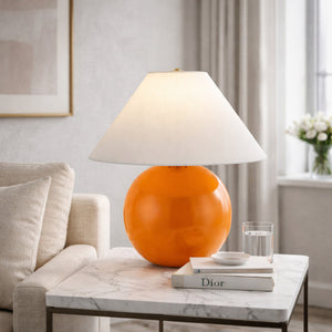   White Empire Fabric Table Lamp | Oroa.com