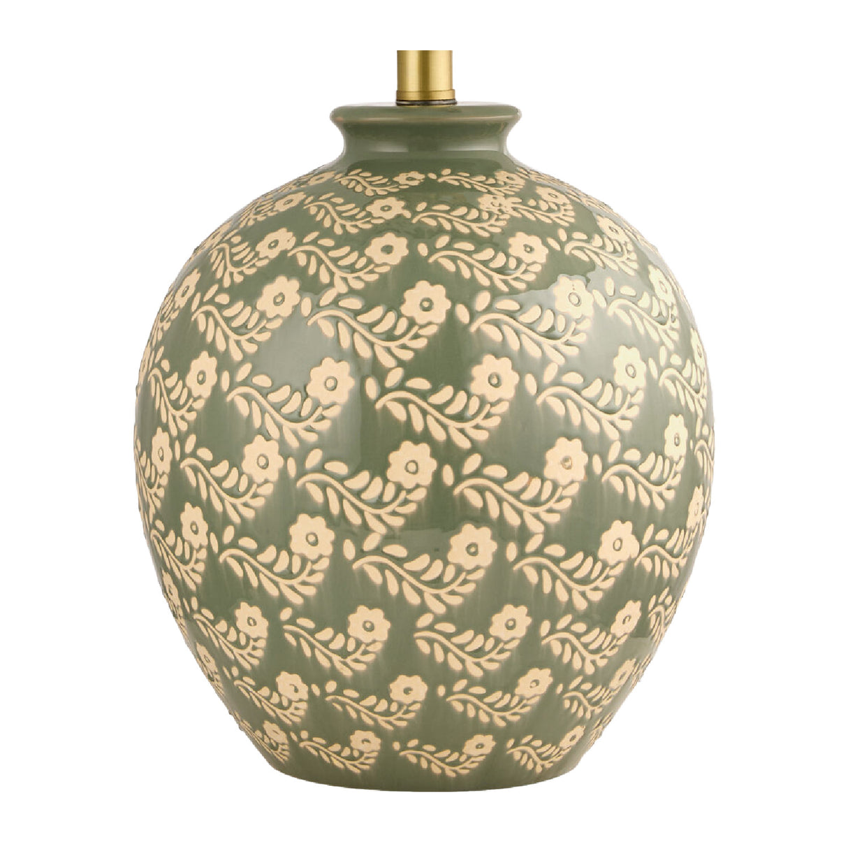   Modern European furniture - Green Ceramics Floral Table Lamp - www.oroa.com | Oroa.com