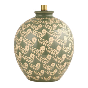   Modern European furniture - Green Ceramics Floral Table Lamp - www.oroa.com | Oroa.com