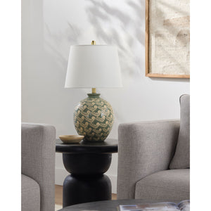   Modern European furniture - Green Ceramics Floral Table Lamp - www.oroa.com | Oroa.com