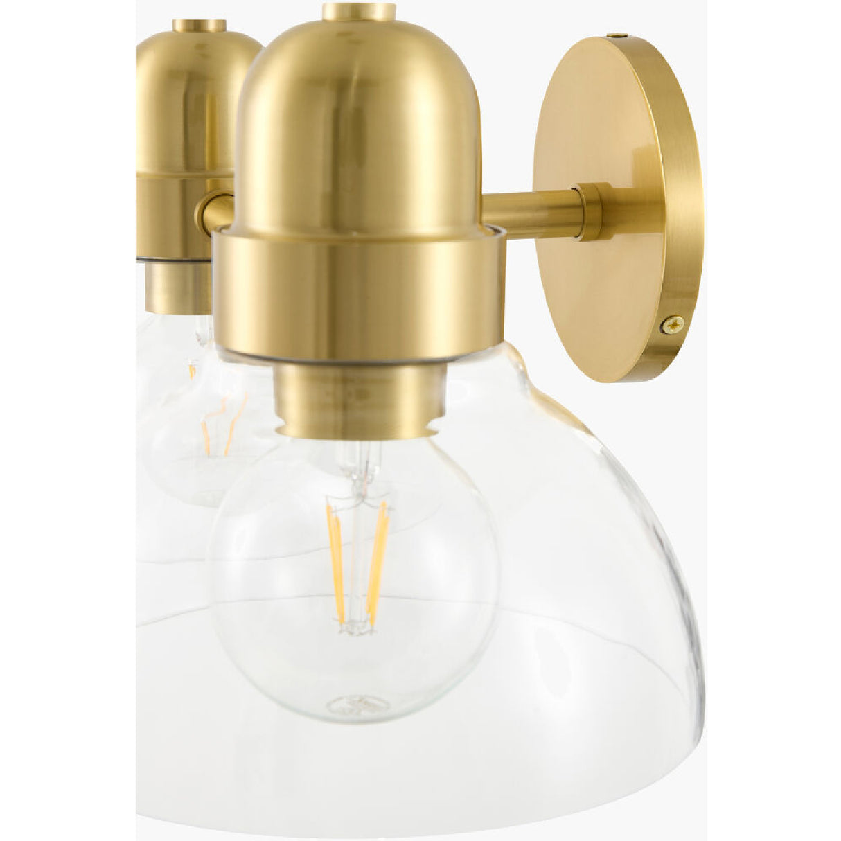   Modern European furniture - Clear Glass Gold Wall Lamp - www.oroa.com | Oroa.com