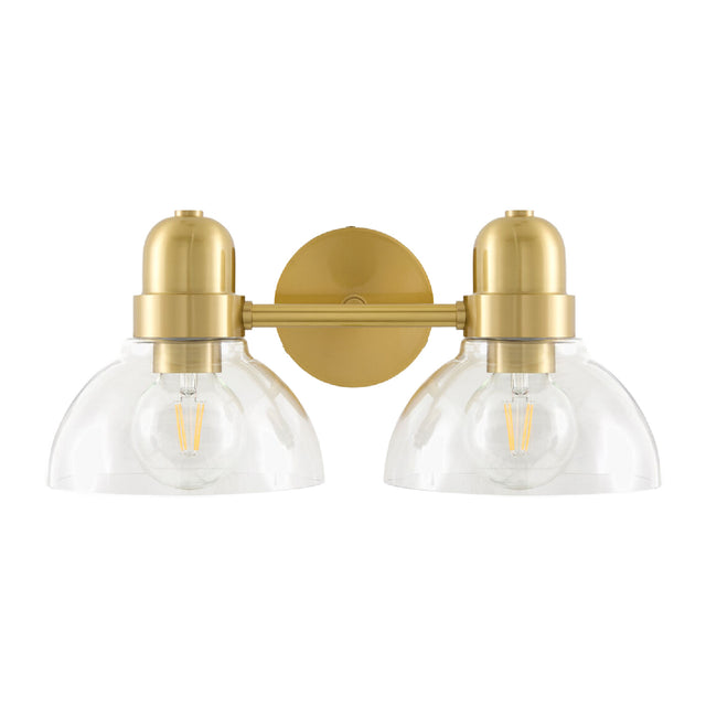 Modern European furniture - Clear Glass Gold Wall Lamp - www.oroa.com