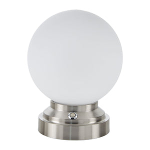   White Glass Globe Table Lamp | Oroa.com