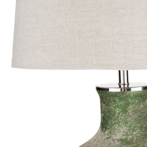  Sandblasted Green Glass Table Lamp | Oroa.com