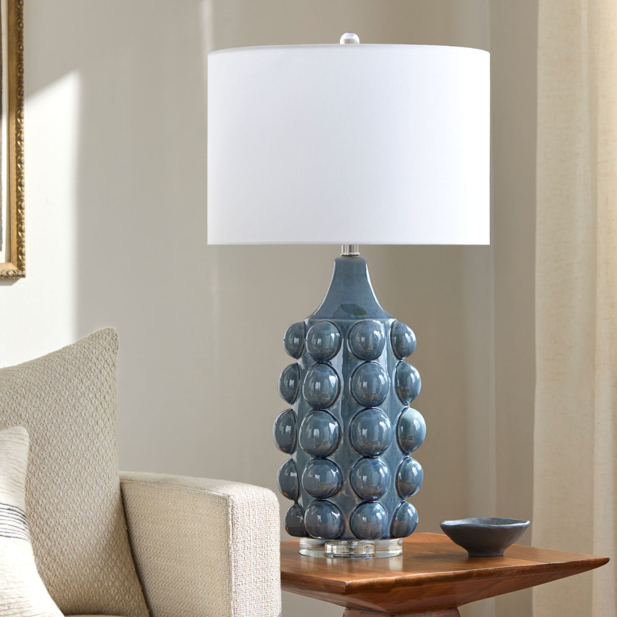   Modern European furniture - Bobbled Ceramic Accent Table Lamp - www.oroa.com | Oroa.com