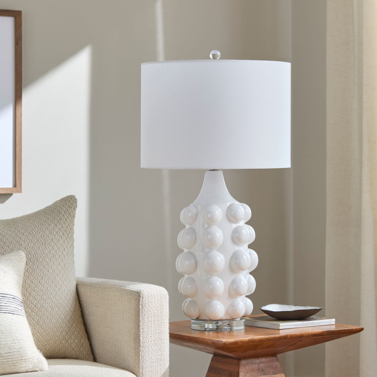   Modern European furniture - Bobbled Ceramic Accent Table Lamp - www.oroa.com | Oroa.com