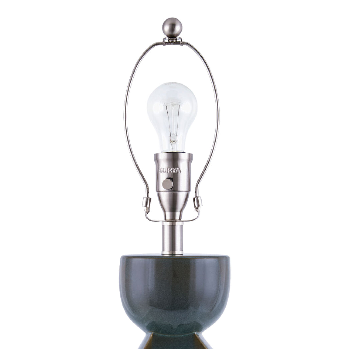   Modern European furniture - Glazed Green Ceramic Table Lamp - www.oroa.com | Oroa.com