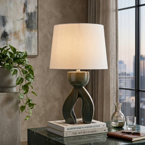   Modern European furniture - Glazed Green Ceramic Table Lamp - www.oroa.com | Oroa.com